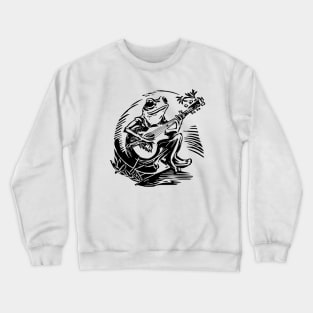 Frog with banjo Crewneck Sweatshirt